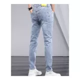 Эластичные осенние джинсы, модные штаны, коллекция 2023, в корейском стиле