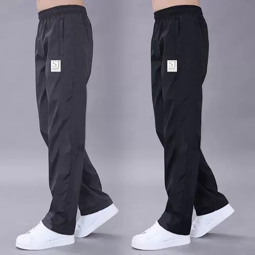 Летние дышащие быстросохнущие дорожные универсальные штаны, оверсайз, для бега, большой размер