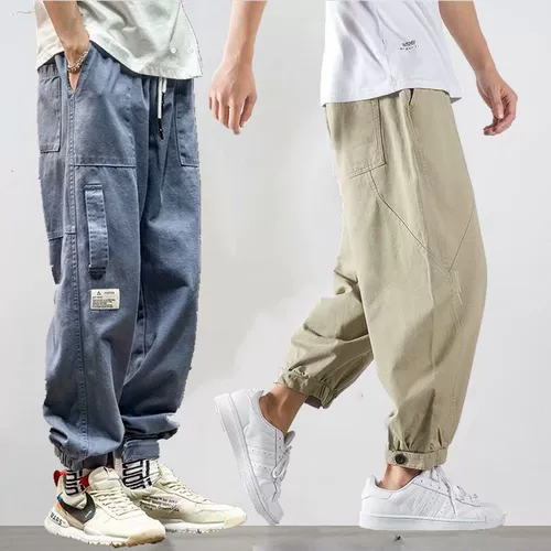 Летние японские трендовые модные штаны, большой размер