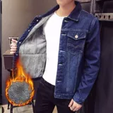 Утепленные джинсы с начесом, мужская куртка, трендовый пуховик для отдыха, в корейском стиле, оверсайз