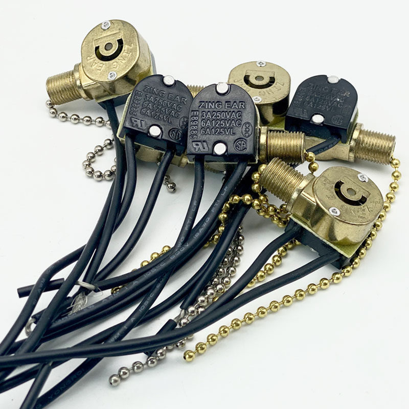 Universal electric fan accessories original hanging wall fan shaking head switch pull-wire pull-rope swing head switch pull-wire switch