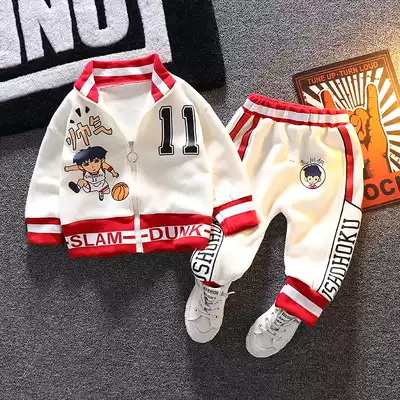 Korean boys spring suit new children sportswear baby Korean version of foreign style fashionable sweater baby boomers children's clothing