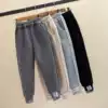 South Korea 2021 new girls ' pants spring and autumn wear Korean version loose Foreign style casual children's velvet sports pants