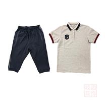 (Liang-Shirt Flat Middle) Male Female Summer Sleeve Season Short T Medium Pants 02806 School One Order