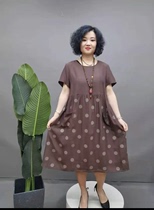 Mamp wardrobe factory shop stitching polka dot dress 702