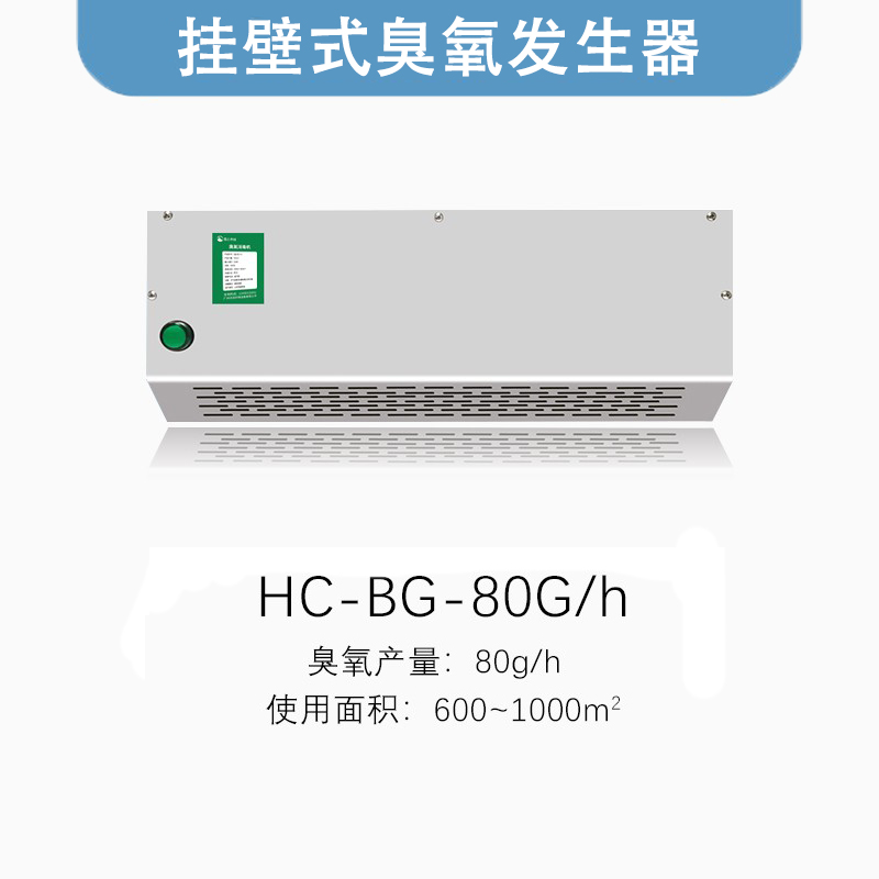 Wall-mounted ozone generator 80g Garbage transfer station Deodorant Food Factory Workshop Sterilised Sanitizing Machine Removing Peculiar Smell 