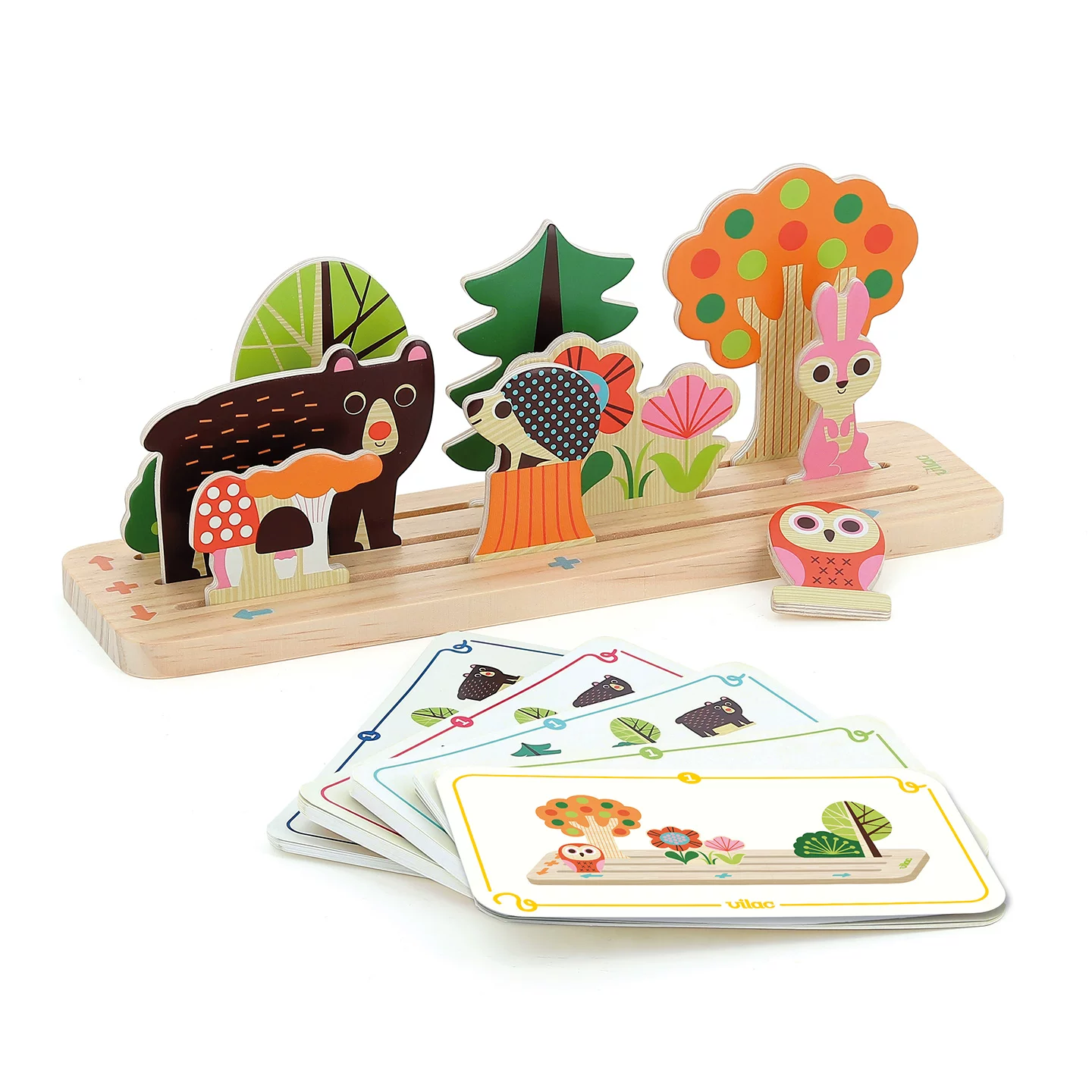 Франция Vilac City Logic GameOrientation Matching Cognitive Education Toy Logical Thinking 3+