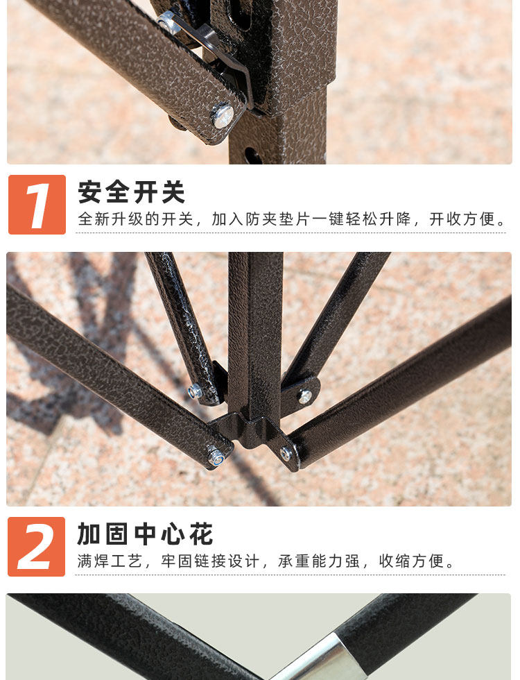 Outdoor Epidemic Prevention Temporary Isolation Tent Single-person Advertising Awning Canopy Stall Four-legged Folding Rainproof Umbrella