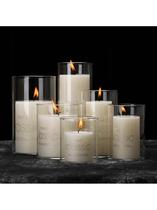 European glass candlestick Western food wedding guide model room B&B hotel atmosphere decoration candle cup smokeless candle