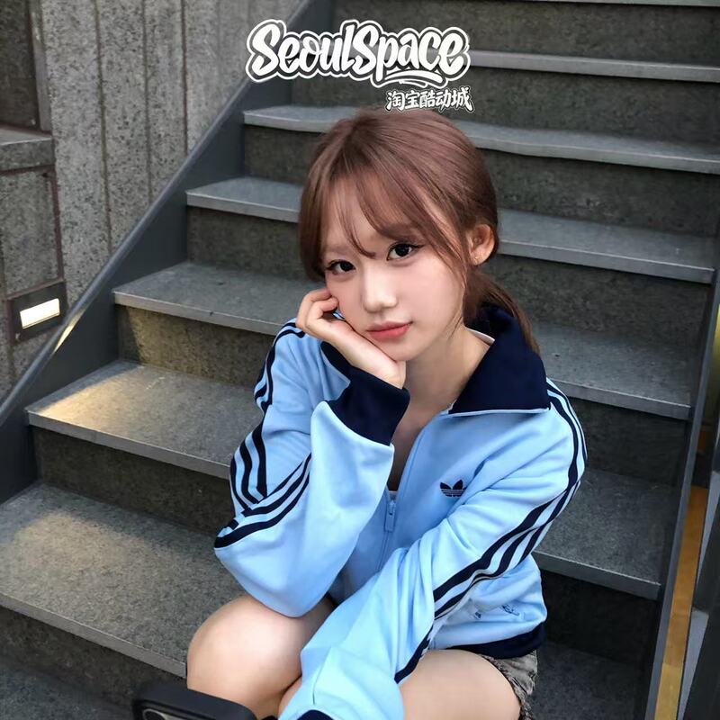 Adidas Adidas 26Th Autumn Korean Style School Uniform Clover Jacket Retro Sports Jacket Kz1210 Adidas Adidas 26Th Autumn Korean Style School Uniform Clover Jacket Retro Sports Jacket Kz1210