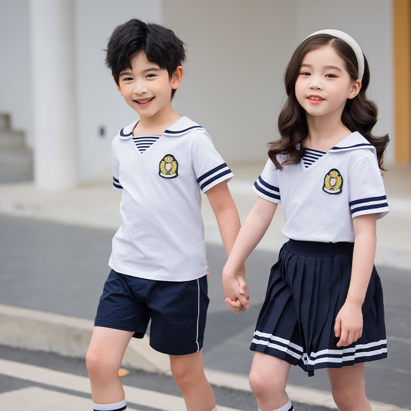 21 kindergarten garden uniform summer school style children's graduation photo class uniform suit summer primary school uniform first grade