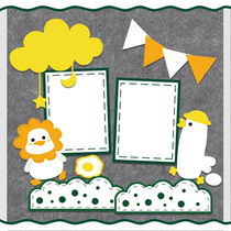 Kindergarten Ring Creative Placement Creative cartoon Little Yellow Cute Ducks Early Education Institution Freshener Themed Wall Decoration