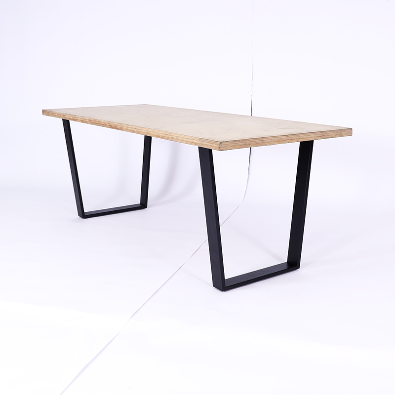 Can be customized painted wrought iron table frame rock plate table legs solid wood large board conference table coffee table legs meal bracket table legs table legs