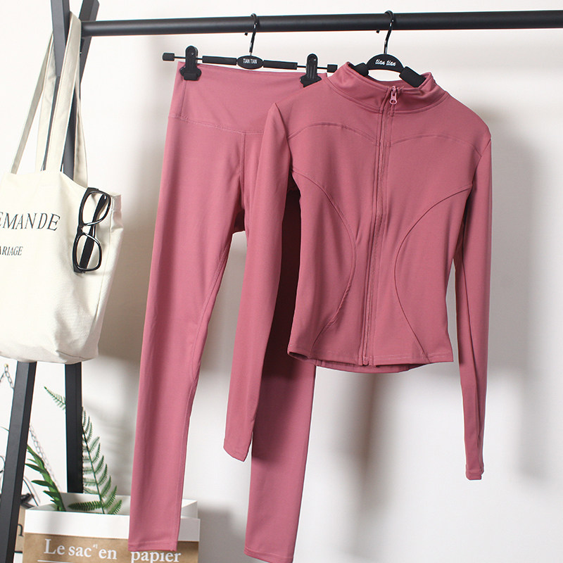 Beginner Suit Women's Clothing Fitness Room Sports Display Slim Speed Dry Net Red Autumn Winter Style Yoga Suit Sexy Running Fashion