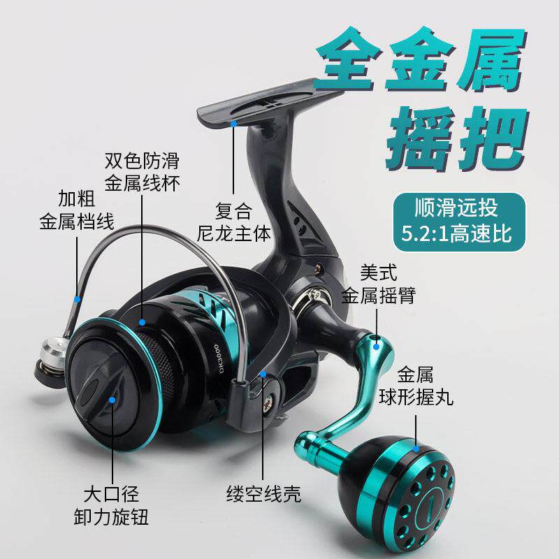 Luia Micro-Objects Winder Full Metal Fishing Wheel Small Gram Number Throwing Far Throw Smooth Non-Fried Wire Sea Rod Wheel Isopole Wheel