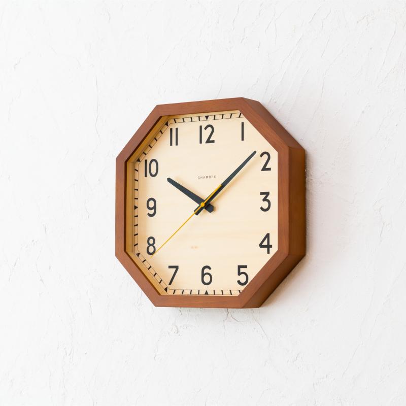 CHAMBRE Japanese original import new Japanese anise solid wood hanging bell bedroom silent sweeping seconds quartz clock-Taobao