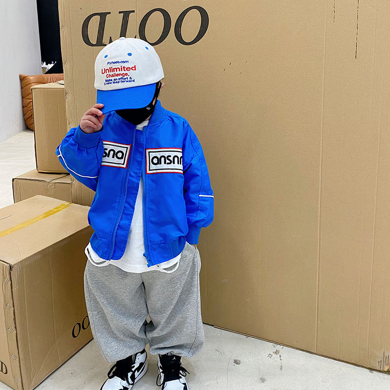 Boy Clothing Boy Coats Spring Autumn Money 2022 New Foreign Pie Baby Jacket Blouses Small And Medium Kids Spring Clothes Baseball Clothes