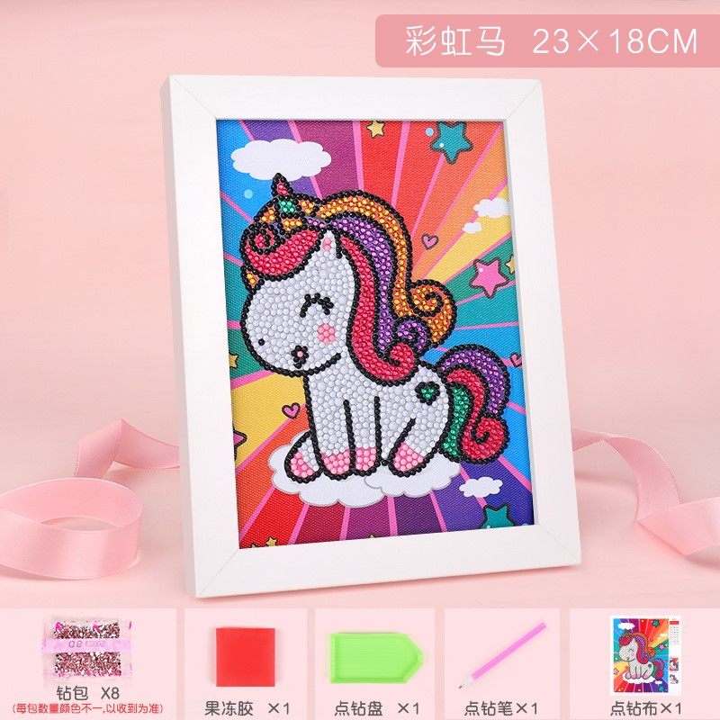 Handmade children's stickers gift diy making materials package masonry girls girls primary school students diamond educational toys