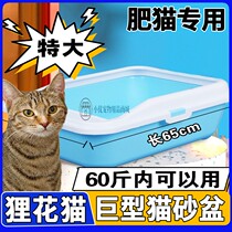 Special cat litter box for civet cats and kittens anti-splash semi-enclosed cat toilet heightened super large cat litter box