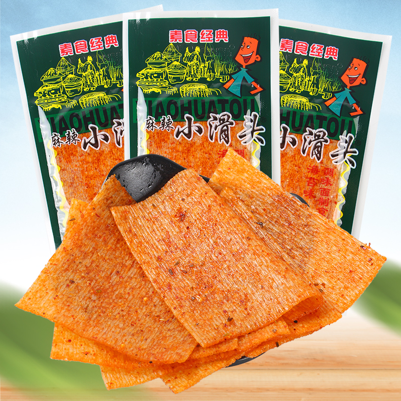 Small slip-top spicy strips of spicy little snacks old fashioned big spicy slices of nostalgic Campus students small snacks casual food-Taobao