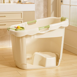 Baby Bath Bucket, Kidsren's Bath Bucket, Baby Bath Bucket, Sitable Bath Bucket, Household Bathtub, Thickeneded Large Size