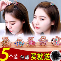 Liu Haiclips gripping head decorated with Korean version clip gripping gripping head hair small clip Ornament Top Clip Mesh Red Small Side