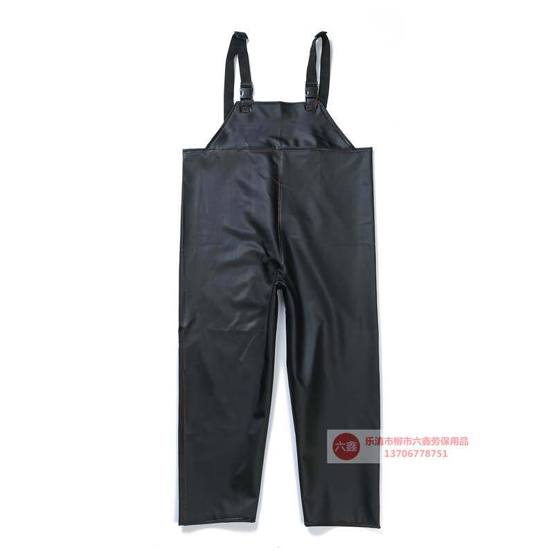 050A rubber and plastic rainpants Anti - alkali straps Outdoor single motorcycle men strong waterproof rainpants