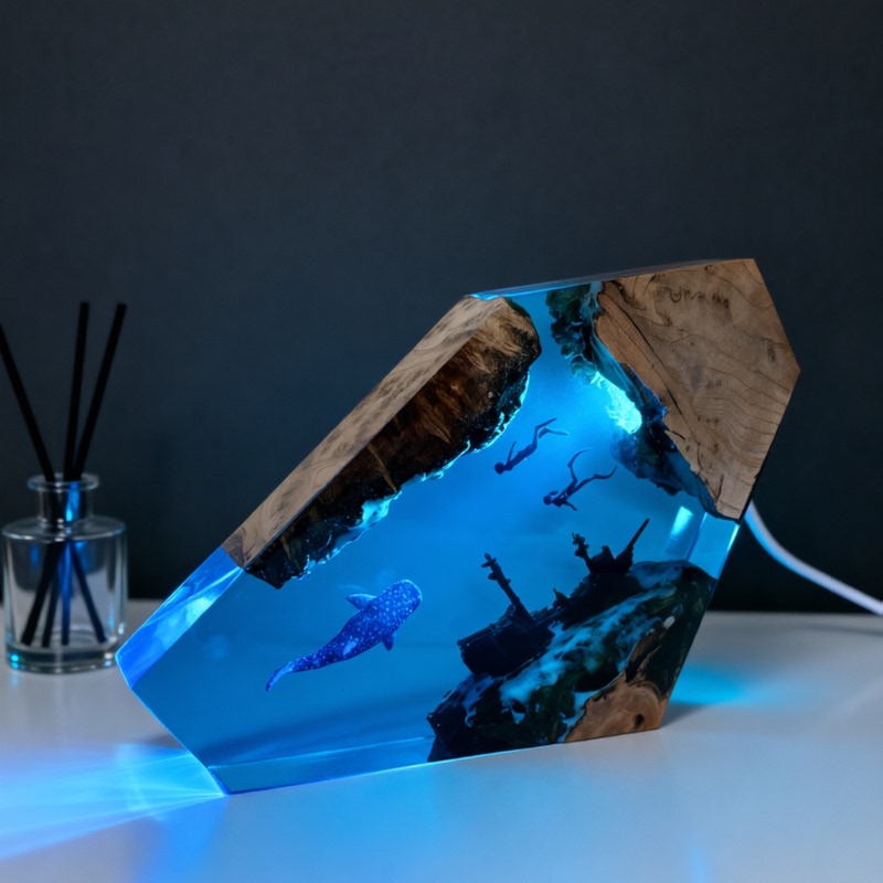Ocean Resin Ornaments Desktop Whale Epoxy Resin Whale Decoration Model Atmosphere Night Light Boys Birthday Gift Girls Ocean Resin Ornaments Desktop Whale Epoxy Resin Whale Decoration Model Atmosphere Night Light Boys Birthday Gift Girls