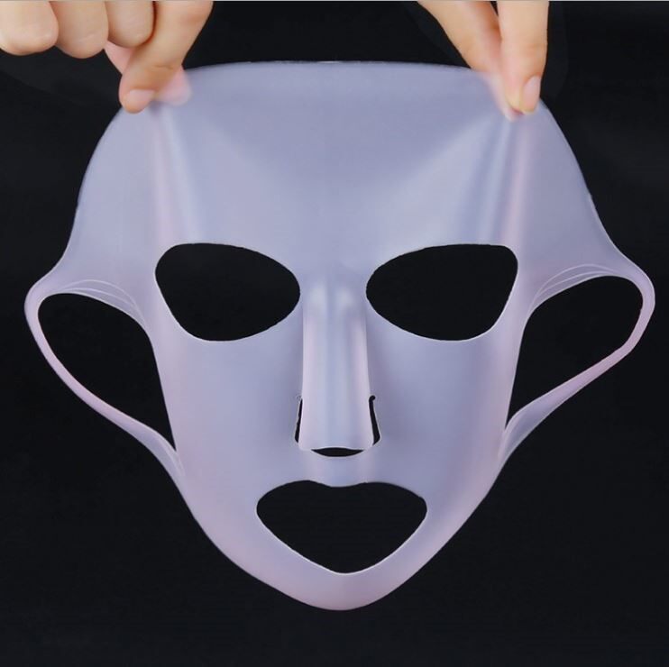 Mask full face silicone mask Silicone Mask solid ear hanging mask fixed waterproof Evaporation Mask Mate