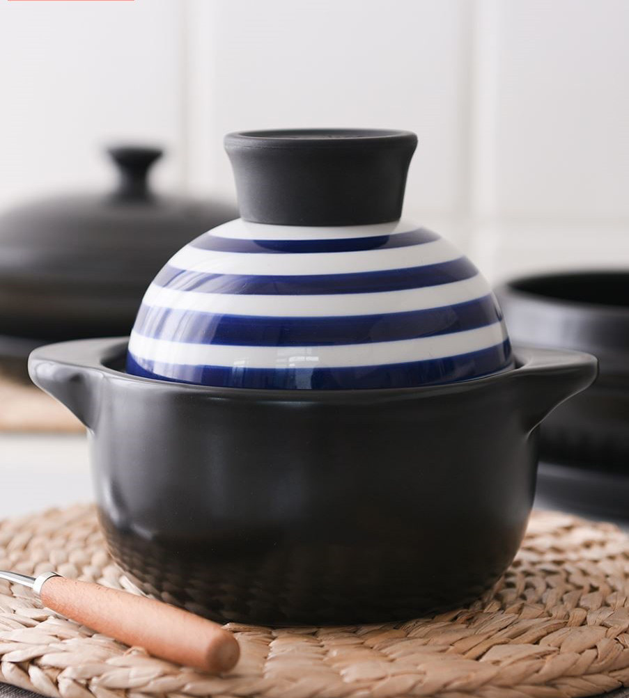 One person food small casserole Japanese style single small number casserole Old Ceramic Pan Mini-water saucepan saucepan vats