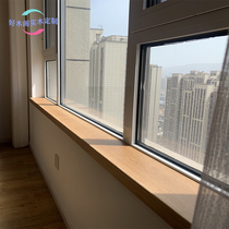 Red oak window sill board bay window board bar table top board solid wood custom L-shaped special-shaped log square board processing