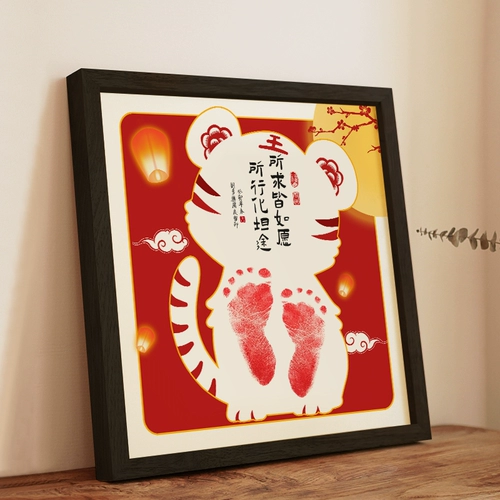 Детские отпечатки рук и ног для новорожденных для младенца, чернильная подушечка, фоторамка, сувенир