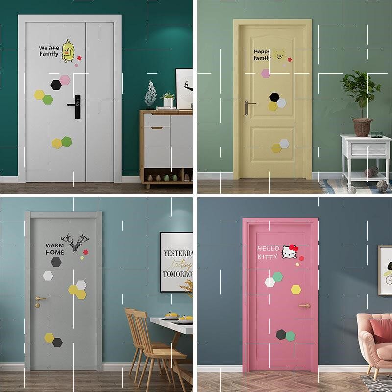 Entry door stickers Decorative Self-adhesive Cupboards Nordic Style Wardrobe Ramen Glass Upscale Whole Zhang Style