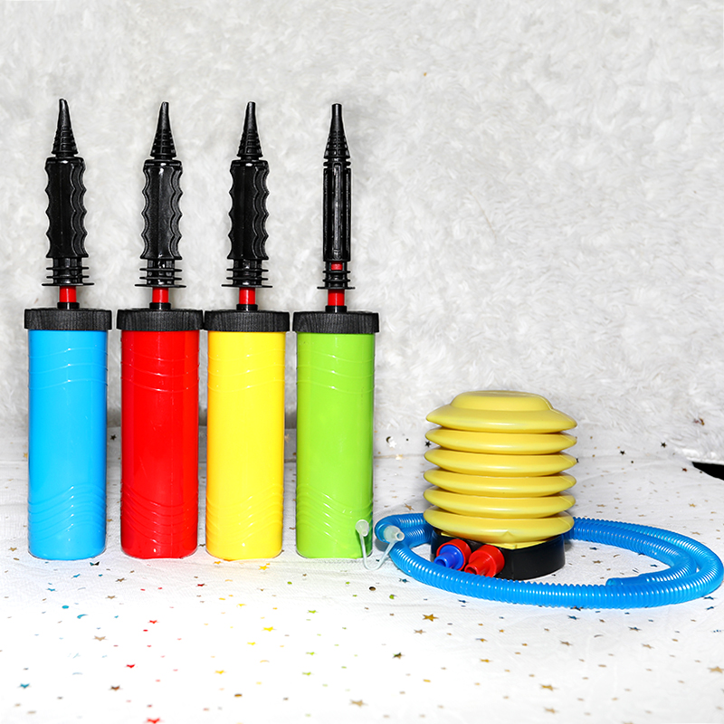 Step on the inflatable cylinder accessories birthday party balloon two-way hand push to inflate kindergarten activities high-efficiency inflator pump