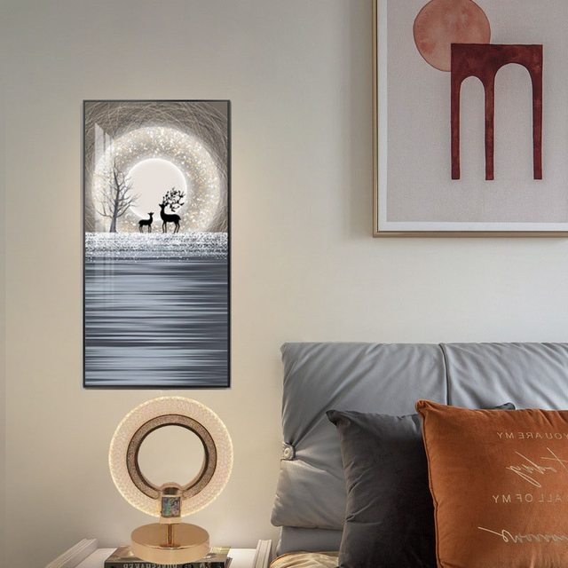 2025 Light Luxury Crystal Table Lamp, Warm and Romantic Hotel Led Small Table Lamp, Simple Bedroom Bedside Ambiance Night Light