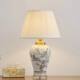 Chinese-Style Classical Household Ceramic Retro Table Lamp, American-Style Study, Bedroom, Living Room Corner Large Decorative Cozy Bedside Lamp