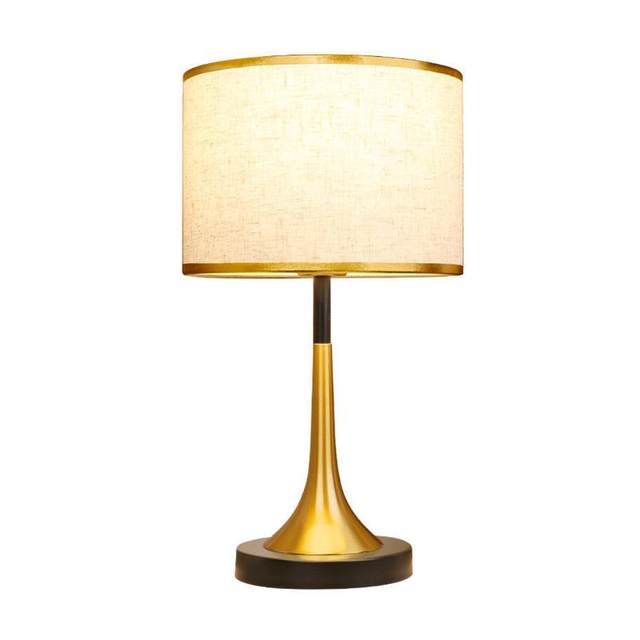 Light Luxury Table Lamp, European-Style Luxury Living Room, American-Style Study Table Lamp, Nordic Sensor Dimmable Bedroom Bedside Lamp, Touch-Type