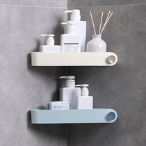 Kitchen rack free punching wall-mounted plastic storage suction cup cleaning sponge storage god kitchen storage rack