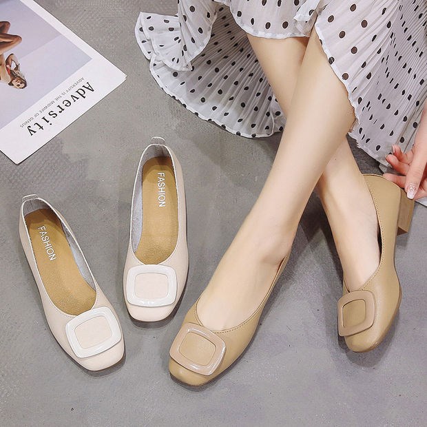 Mori grandma shoes women's flat bottom 2021 spring and summer soft leather retro tendon sole net red single shoes with skirt