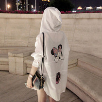 Tidal Card Cartoon Sunscreen Woman 2022 Summer new loose with long style Breathable Thin FASHION SUNSCREEN WOMEN