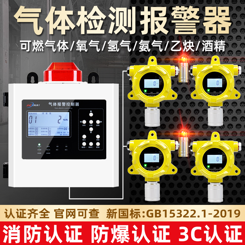 Combustible gas detection alarm industrial commercial gas liquefied gas petroleum gas gas concentration detector