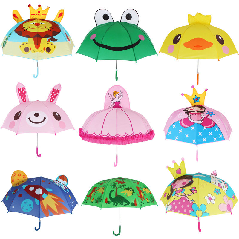Children's Umbrella Kindergarten Creative Cute Cartoon Umbrella Princess Umbrella for Men and Women Baby Umbrella Mini Children's Umbrella