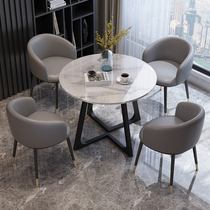 Light extravagant marble in talks to receive table and chairs minimalist portfolio of guests office casual modern small round table