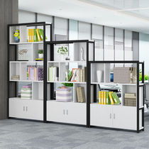 Custom Office Partition Cabinet Iron Art Screen Living-room Decoration Bookshelves Shelf Trapezoidal Combined Hollowed-out Cabinet Exhibition