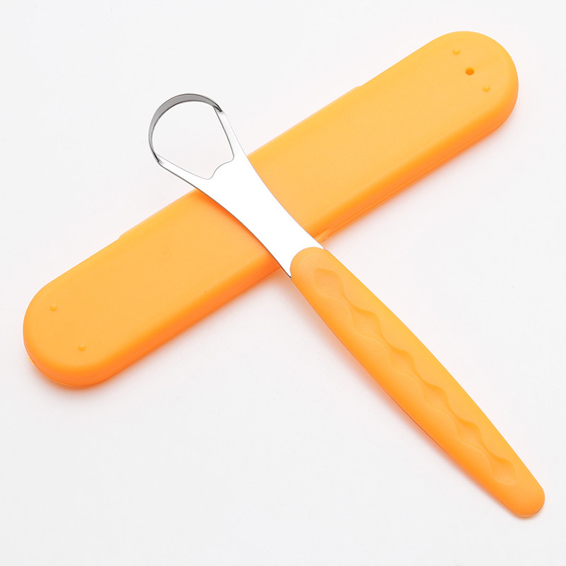 Tongue scraper artifact cleaner women go bad breath tongue scraper stainless steel tongue scraper clean children's tongue scraper