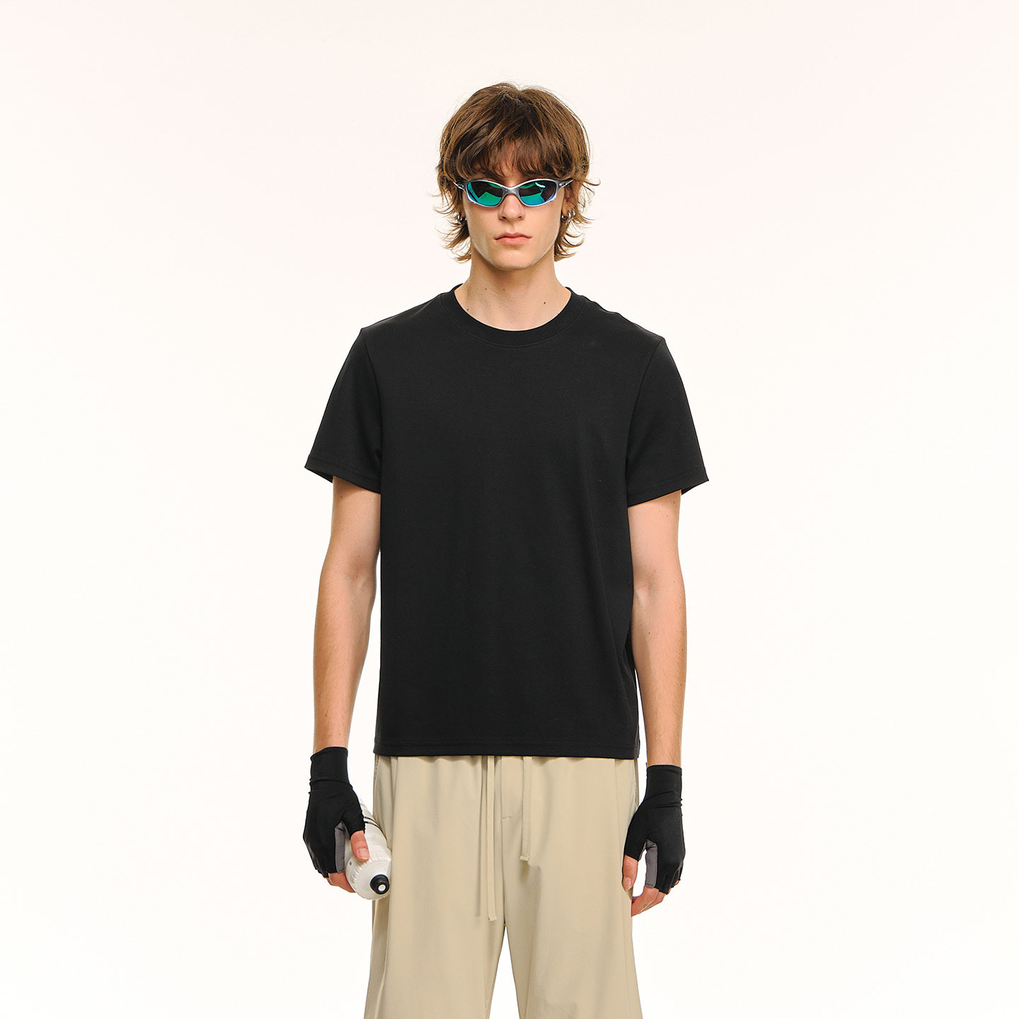 CLIMAX VISION Lyocell Tencel хлопковая двусторонняя футболка cool feeling basic stretch slim short с короткими рукавами для мужчин Изображение 1