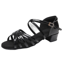 Профессиональная обувь для латинских танцев для девочек и детей танцевальная обувь национального стандарта для начинающих танцевальная обувь на среднем низком каблуке с мягкой подошвой
