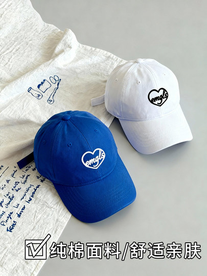 XS small size small head circumference hat women's Korean parent-child embroidered baseball cap family sports three-dimensional hard top peaked cap