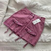 2021 Summer new high waist Large size Fashion 100 hitch Lean Retro Make Old Bag Hip Denim Short Dress A