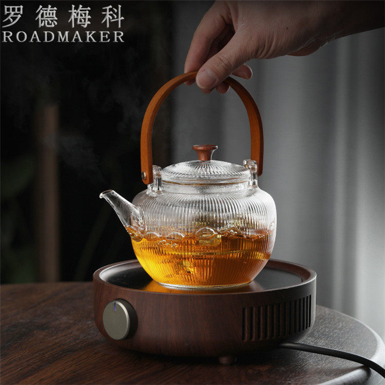 Rhodes Meike surrounds the stove to cook tea and cook teapots for household heat-resistant glass teapots for high-temperature electric ceramic stoves for health-preserving teapots